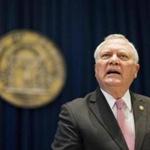 Governor Nathan Deal of Georgia spoke Monday during a news conference in Atlanta.